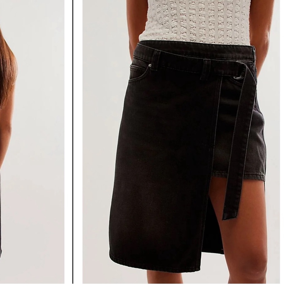 We the free on tour denim skirt